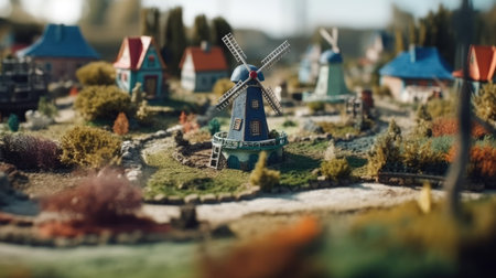 A unique and beautiful golf miniator designの素材