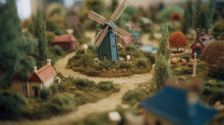 A unique and beautiful golf miniator designの素材