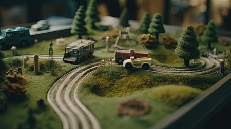 A unique and beautiful golf miniator designの素材