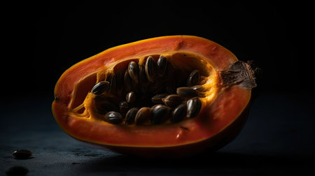 Fresh PAW PAW Fruit illustrationの素材