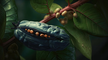 Fresh PAW PAW Fruit illustrationの素材