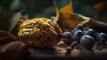 Fresh PAW PAW Fruit illustrationの素材