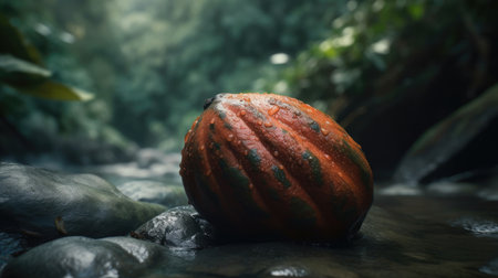 Fresh PAW PAW Fruit illustrationの素材