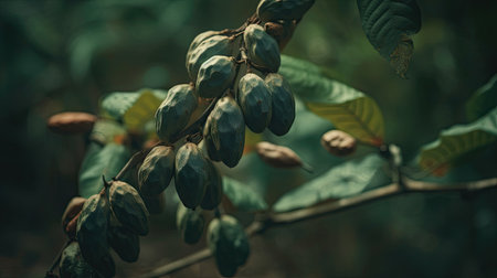 Fresh PAW PAW Fruit illustrationの素材