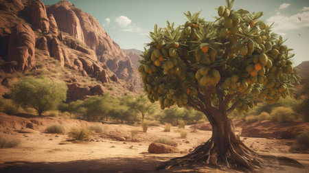 Fresh PAW PAW Fruit illustrationの素材