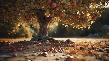 Illustration of various preparations from applesの素材