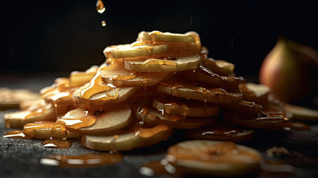 Illustration of various preparations from applesの素材