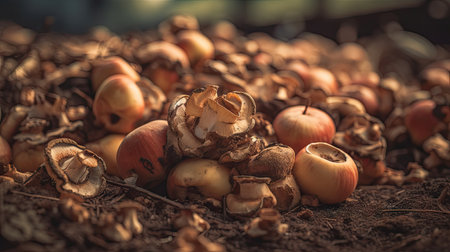 Illustration of various preparations from applesの素材