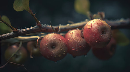 Illustration of various preparations from applesの素材