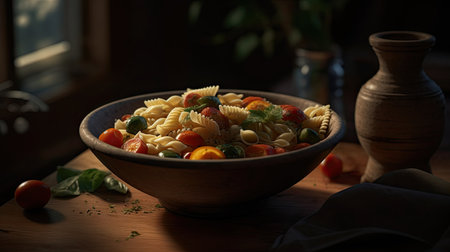 Illustration of pasta preparations that look deliciousの素材