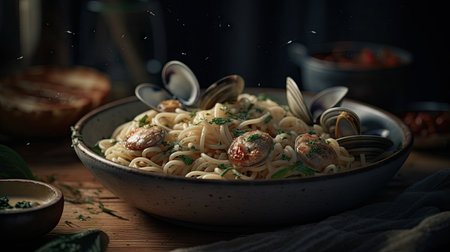 Illustration of pasta preparations that look deliciousの素材