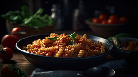 Illustration of pasta preparations that look deliciousの素材