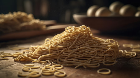 Illustration of pasta preparations that look deliciousの素材