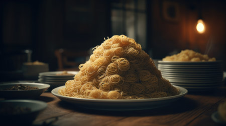 Illustration of pasta preparations that look deliciousの素材