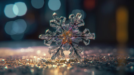 A snowflake made of buttonsの素材
