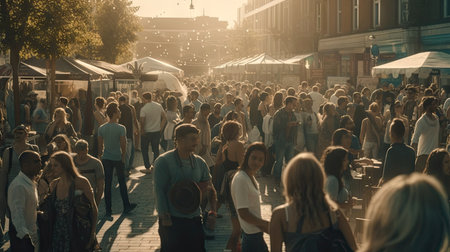 A gathering of people who will celebrate New Year's Eve together, happy new yearの素材