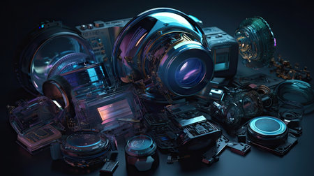3d futuristic abstract backgroundの素材