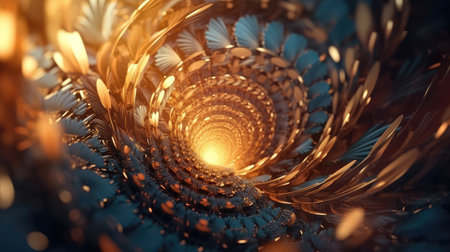 Very unique colorful and 3-dimensional abstract hole illustration, uniqueの素材