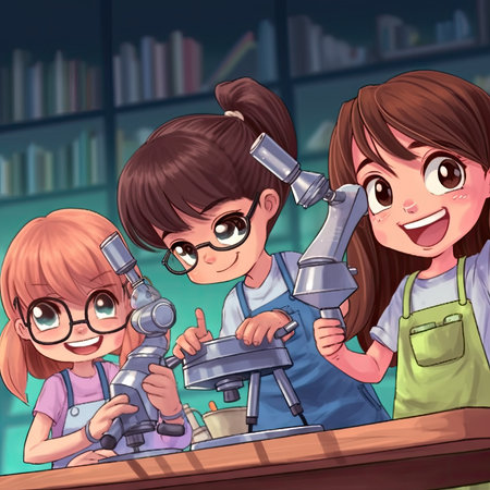 Illustration of children's cartoons in a fun classroom, cartoonの素材