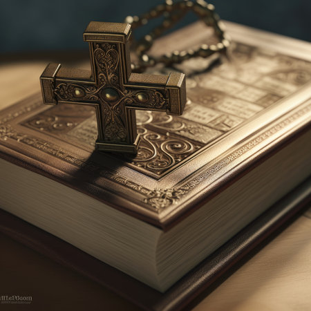 Easter Day illustration with a design commonly used for Easter, crossの素材