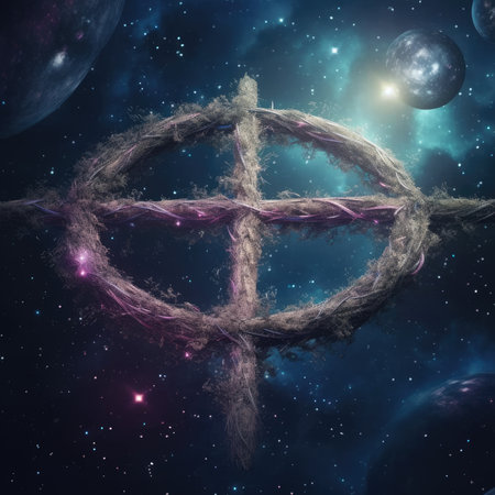 Easter Day illustration with a design commonly used for Easter, crossの素材