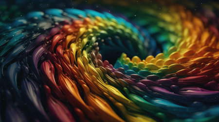 3d rendering abstract background with bokeh defocused lights.の素材