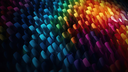 3d rendering of abstract geometric shapes in virtual space. Futuristic background design.の素材