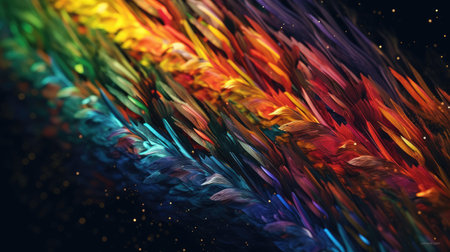 abstract colorful background, computer-generated 3D illustration, textureの素材