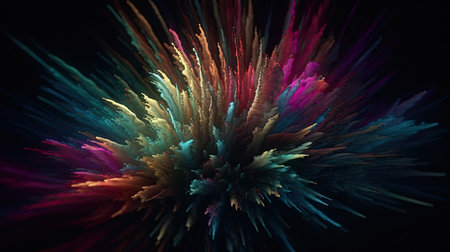 Abstract background, 3D illustration, multicolored toned.の素材
