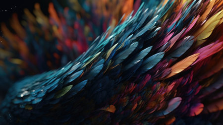 3d rendering, abstract background with fractal shapes, computer generated imagesの素材