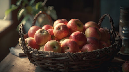 Illustration of various 3D apples with various designs, 3d realisticの素材