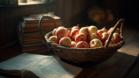 Illustration of various 3D apples with various designs, 3d realisticの素材