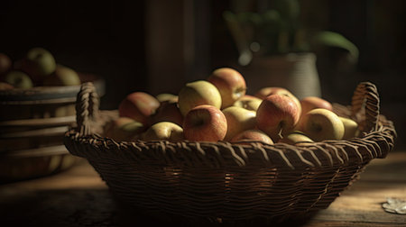 Illustration of various 3D apples with various designs, 3d realisticの素材