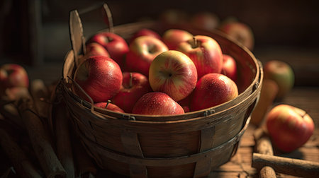 Illustration of various 3D apples with various designs, 3d realisticの素材
