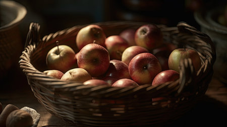 Illustration of various 3D apples with various designs, 3d realisticの素材