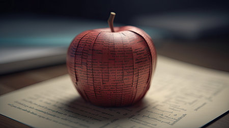 Illustration of various 3D apples with various designs, 3d realisticの素材