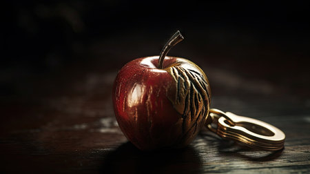 Illustration of various 3D apples with various designs, 3d realisticの素材