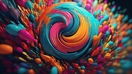 Unique and artful illustrations of various pop art images, 3d realisitcの素材