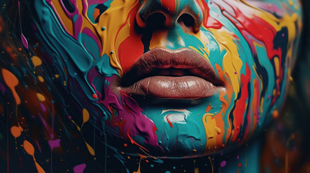 Unique and artful illustrations of various pop art images, 3d realisitcの素材