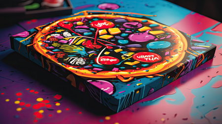 Unique and artful illustrations of various pop art images, 3d realisitcの素材