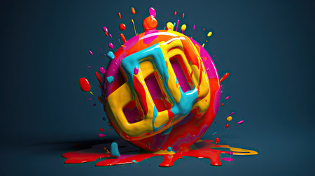 Unique and artful illustrations of various pop art images, 3d realisitcの素材