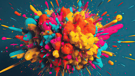 Unique and artful illustrations of various pop art images, 3d realisitcの素材