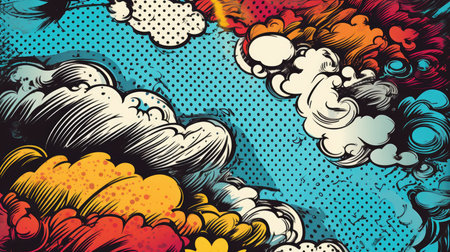 Unique and artful illustrations of various pop art images, 3d realisitcの素材