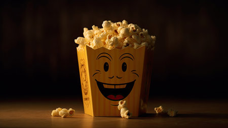 Illustrations of various pop corn images that are unique and look crispy and delicious, 3d realisticの素材