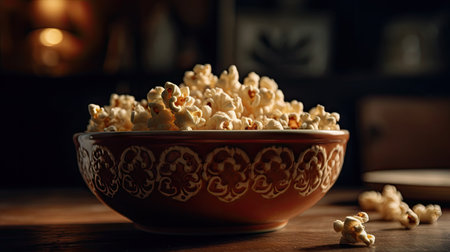 Illustrations of various pop corn images that are unique and look crispy and delicious, 3d realisticの素材