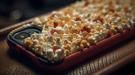 Illustrations of various pop corn images that are unique and look crispy and delicious, 3d realisticの素材