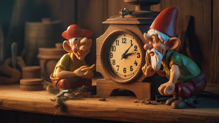 Realistic 3D Pinocchio doll illustration, cartoon 3dの素材