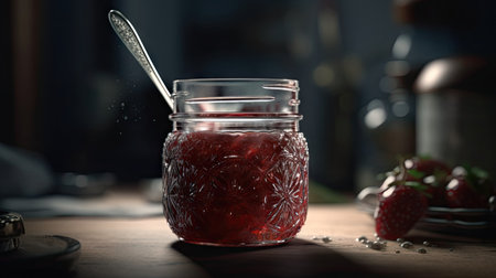 Ilusration of fresh strawberries, 3d realisticの素材