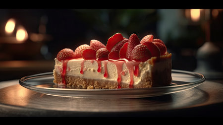Ilusration of fresh strawberries, 3d realisticの素材