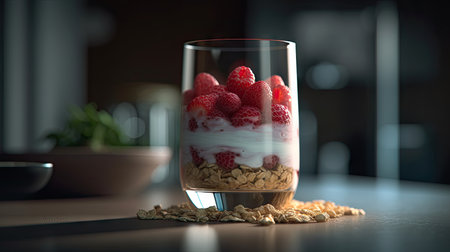 Ilusration of fresh strawberries, 3d realisticの素材